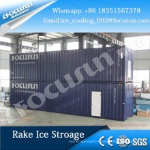 Focusun 20 feet containerized automatic rake ice storage for tube ice